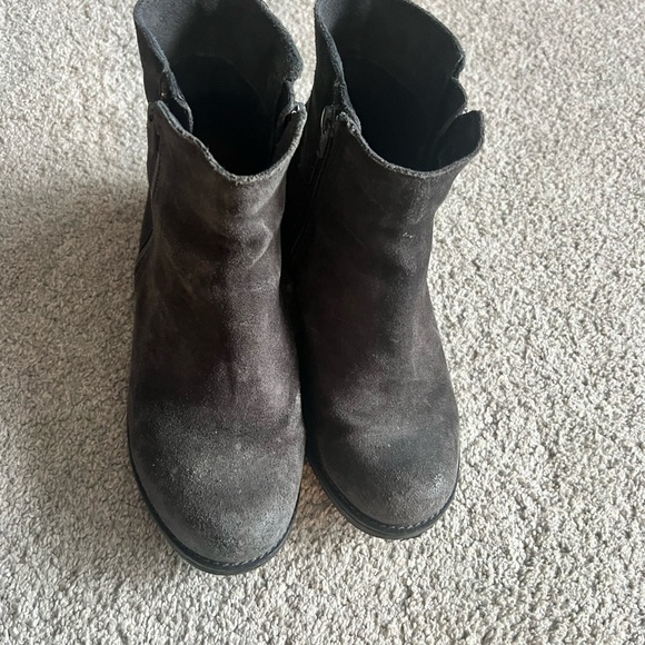 Naot Wander Size 37 / 6 Grey Suede Nubuck Comfort Double Zip Ankle Boots - Picture 5 of 7